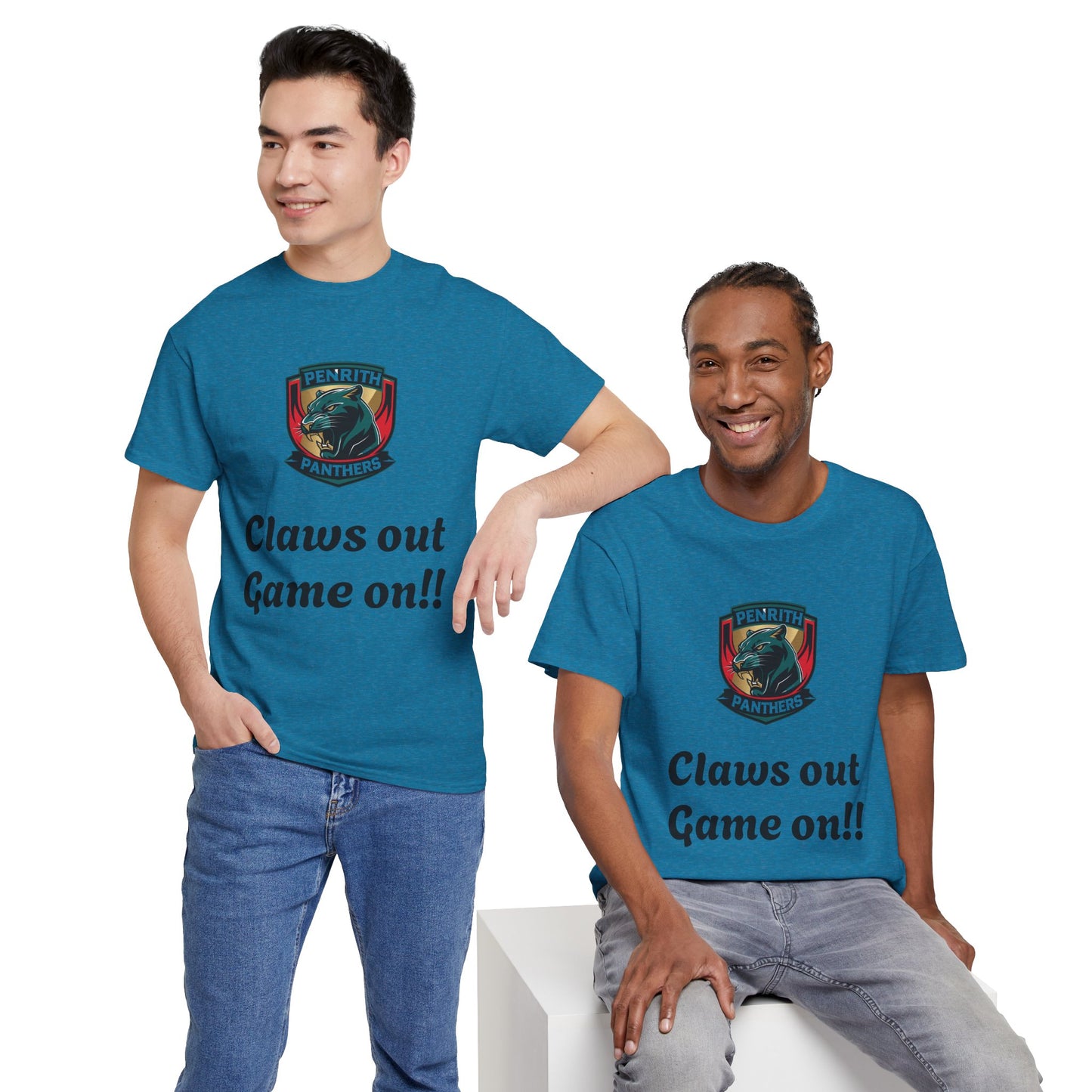 Panther Pride Graphic Tee | Unisex Heavy Cotton Shirt, Sports Fan Apparel, Gift for Rugby Lovers, Casual Wear, Game Day Top