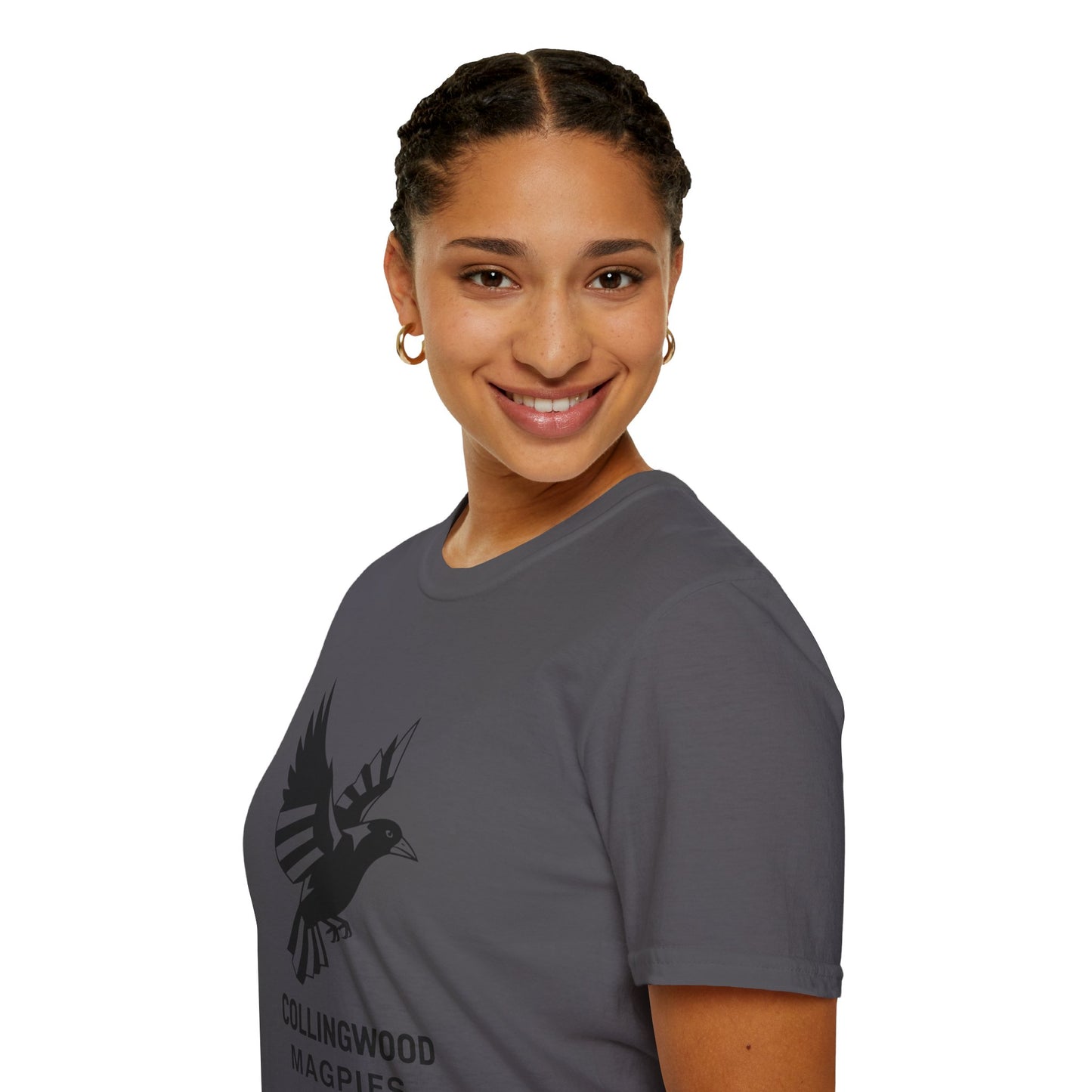 Collingwood Magpies Unisex Softstyle T-Shirt - Sporty Fan Tee, Casual Wear, Gift for Fans, Everyday Style, Comfy, Celebrations