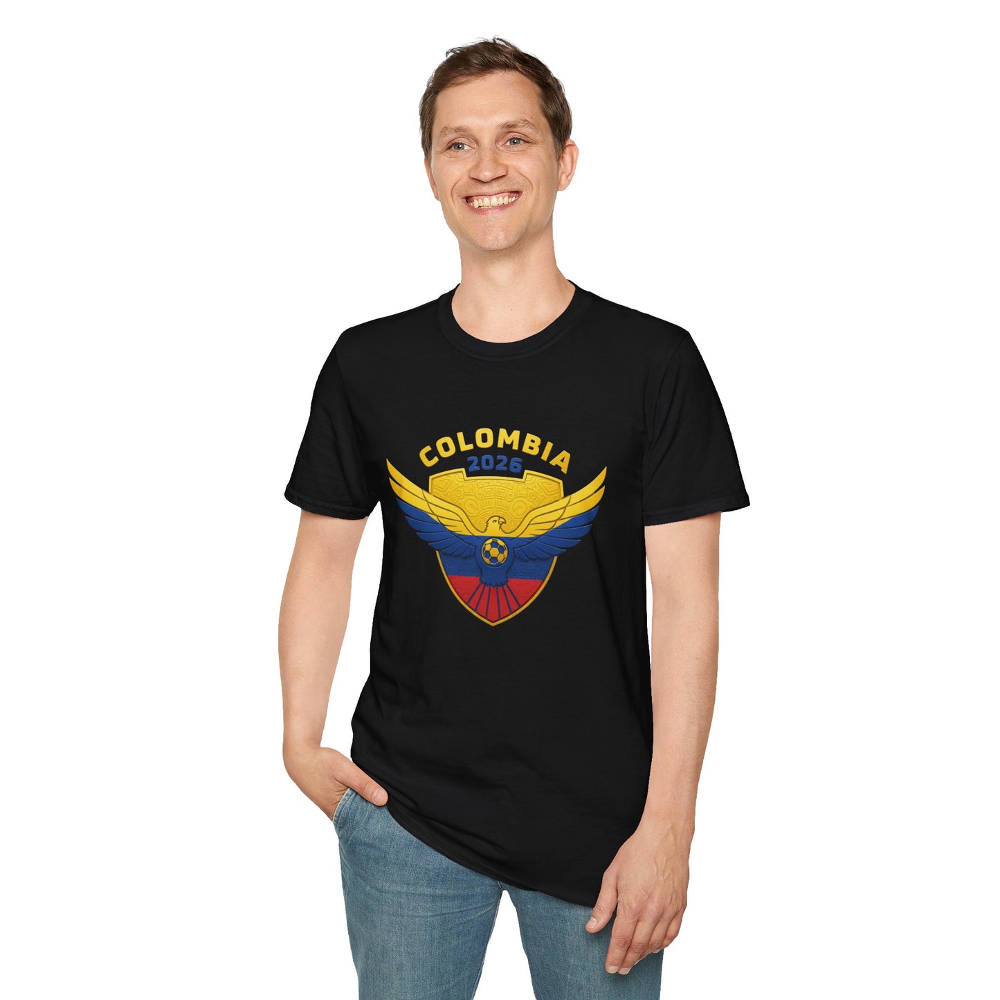 Colombia 2026 Eagle Unisex T-Shirt, Patriotic Tee, Sports Fan Shirt, Festival Apparel, Casual Wear