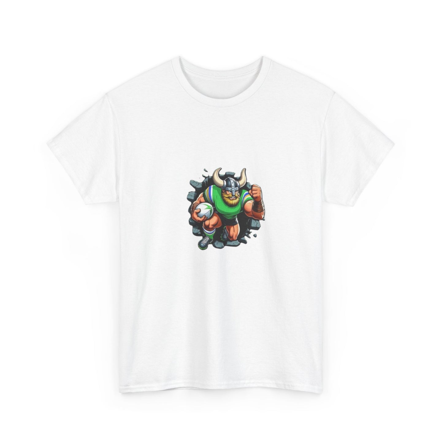 The Mighty Canberra Raiders Green Machine, Heavy Cotton T-Shirt, Graphic Tee, Sports Fan Apparel, Unisex Casual Wear.