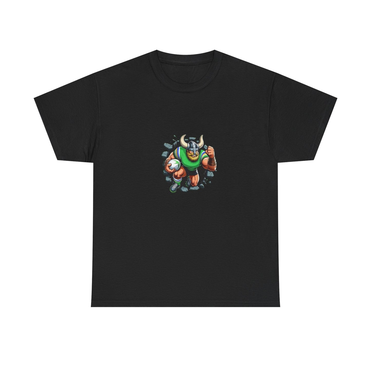 The Mighty Canberra Raiders Green Machine, Heavy Cotton T-Shirt, Graphic Tee, Sports Fan Apparel, Unisex Casual Wear.