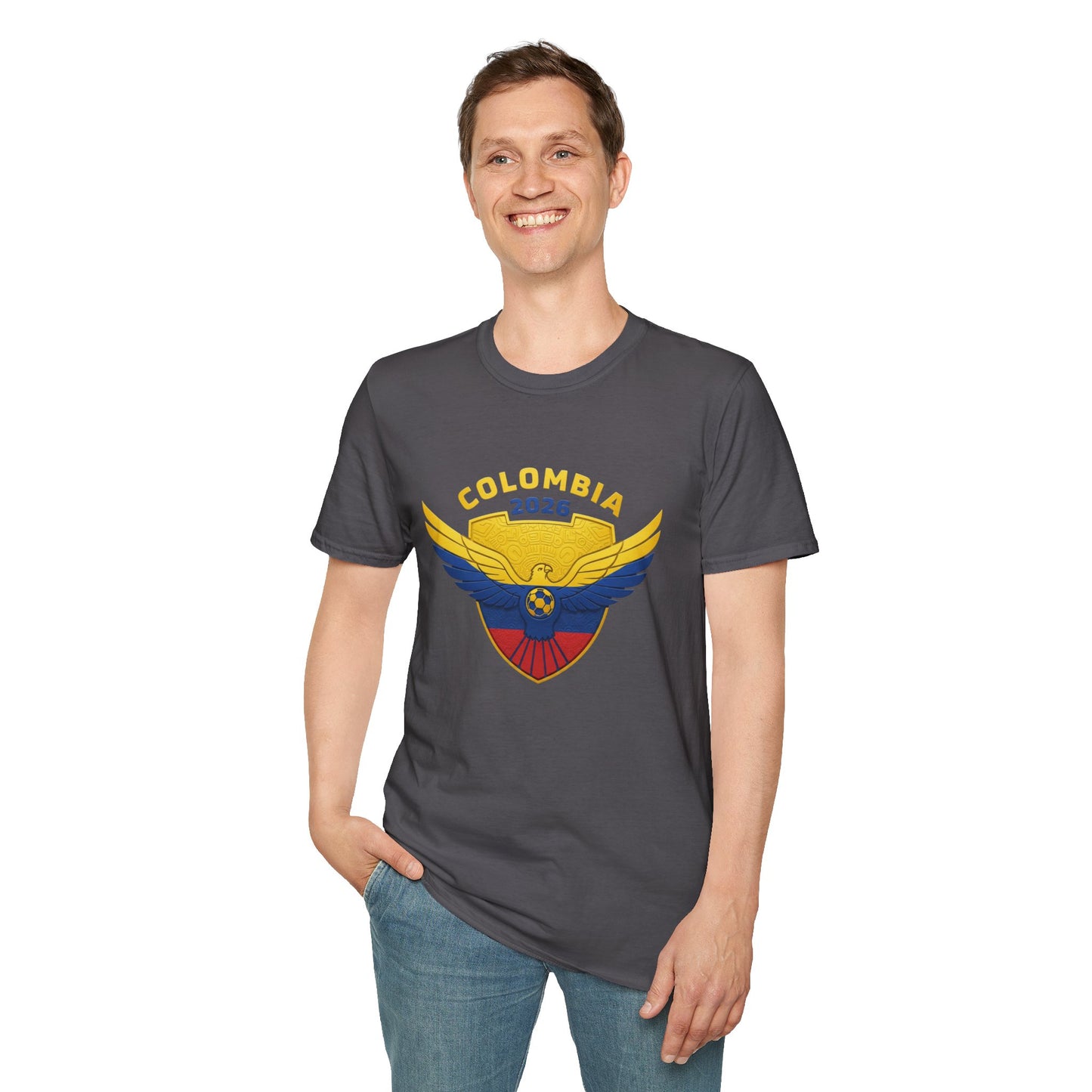 Colombia 2026 Eagle Unisex T-Shirt, Patriotic Tee, Sports Fan Shirt, Festival Apparel, Casual Wear