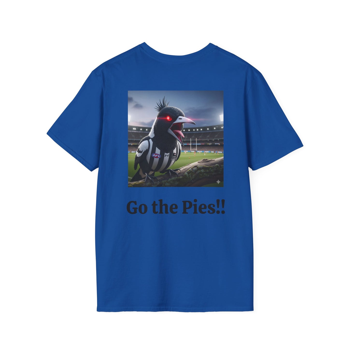 Collingwood Magpies Unisex Softstyle T-Shirt - Sporty Fan Tee, Casual Wear, Gift for Fans, Everyday Style, Comfy, Celebrations