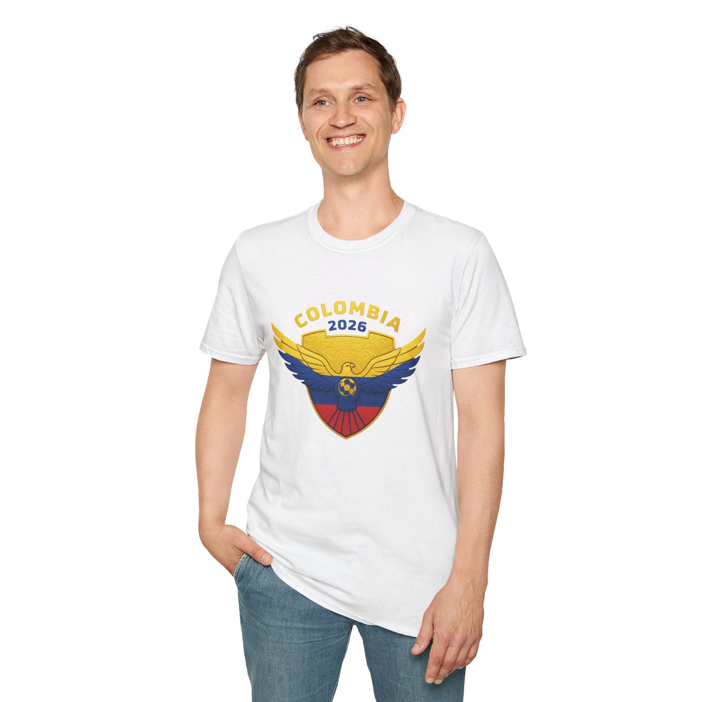 Colombia 2026 Eagle Unisex T-Shirt, Patriotic Tee, Sports Fan Shirt, Festival Apparel, Casual Wear