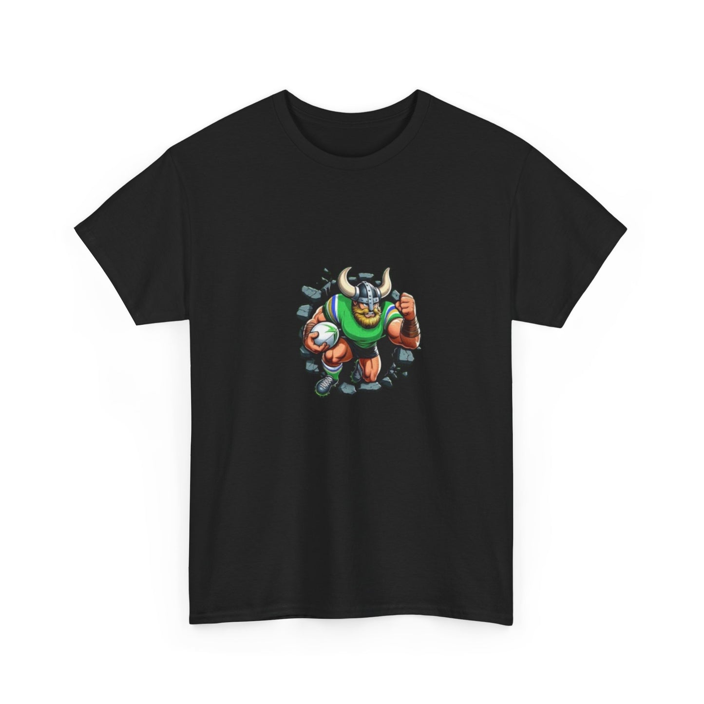 The Mighty Canberra Raiders Green Machine, Heavy Cotton T-Shirt, Graphic Tee, Sports Fan Apparel, Unisex Casual Wear.