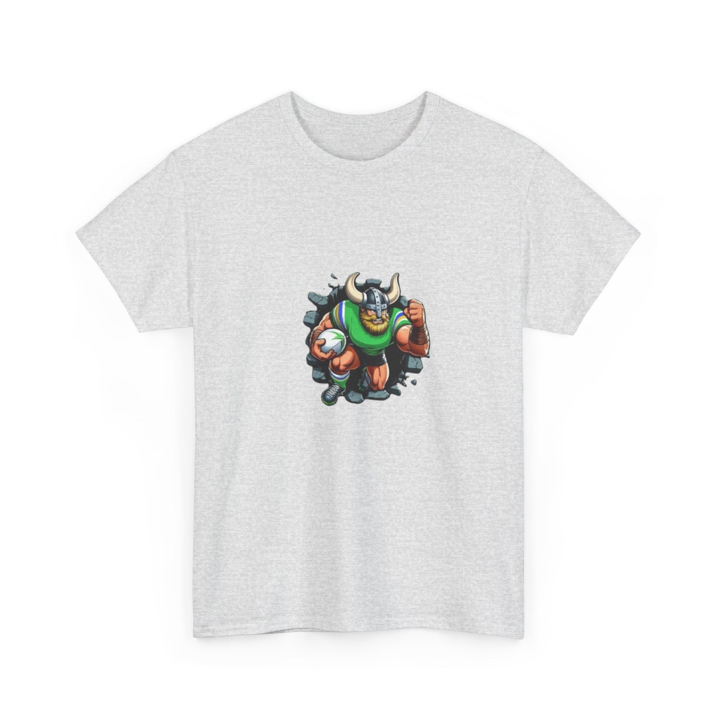 The Mighty Canberra Raiders Green Machine, Heavy Cotton T-Shirt, Graphic Tee, Sports Fan Apparel, Unisex Casual Wear.