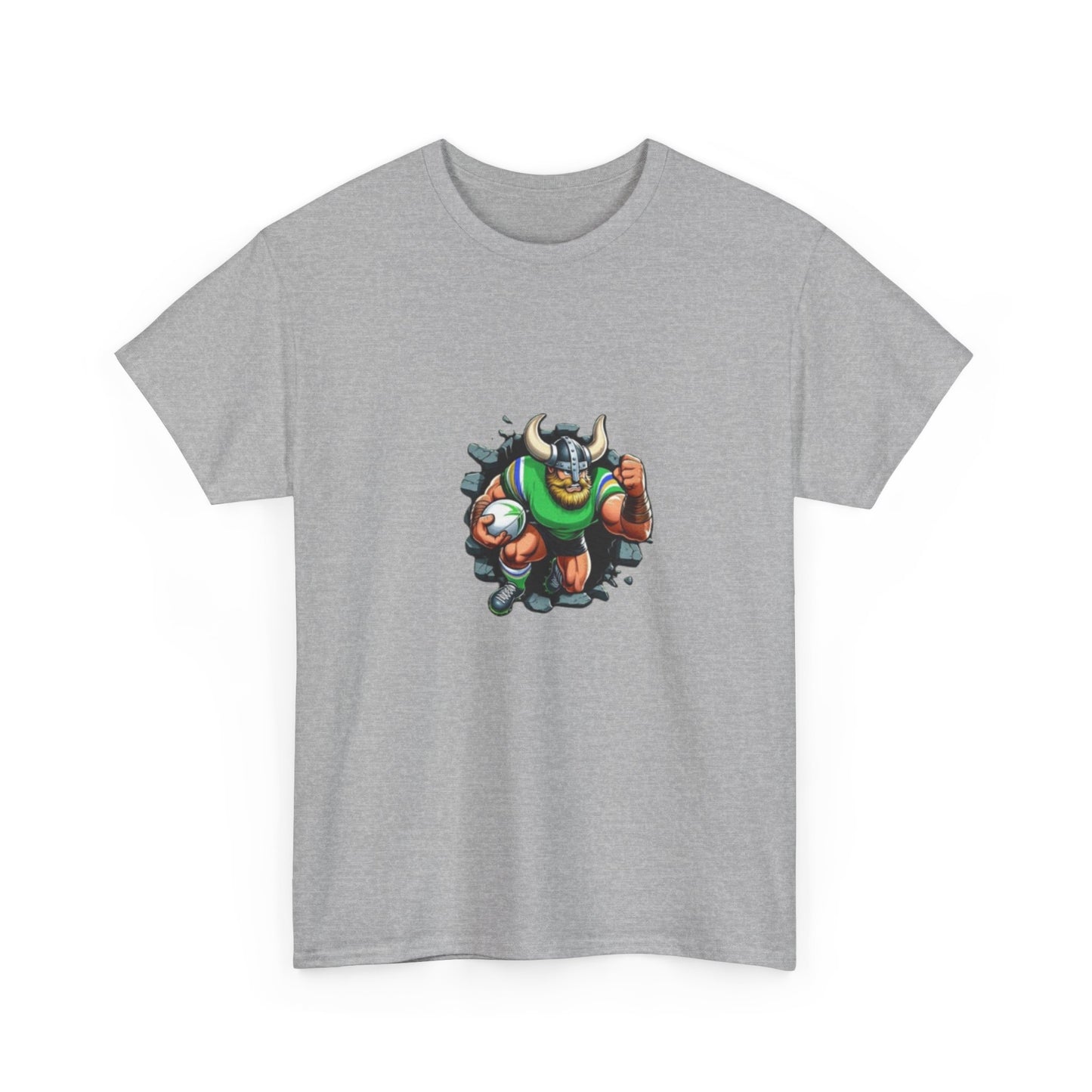 The Mighty Canberra Raiders Green Machine, Heavy Cotton T-Shirt, Graphic Tee, Sports Fan Apparel, Unisex Casual Wear.