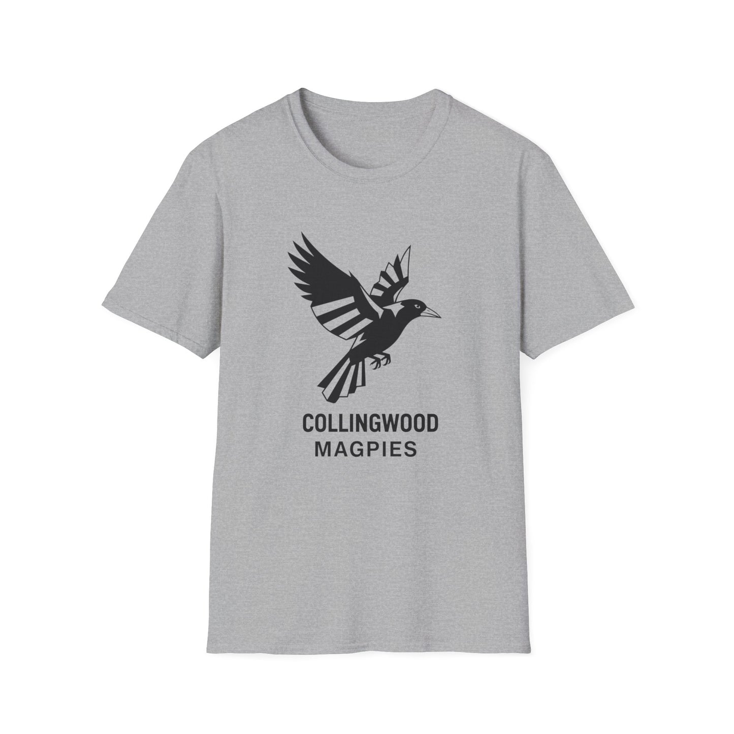 Collingwood Magpies Unisex Softstyle T-Shirt - Sporty Fan Tee, Casual Wear, Gift for Fans, Everyday Style, Comfy, Celebrations