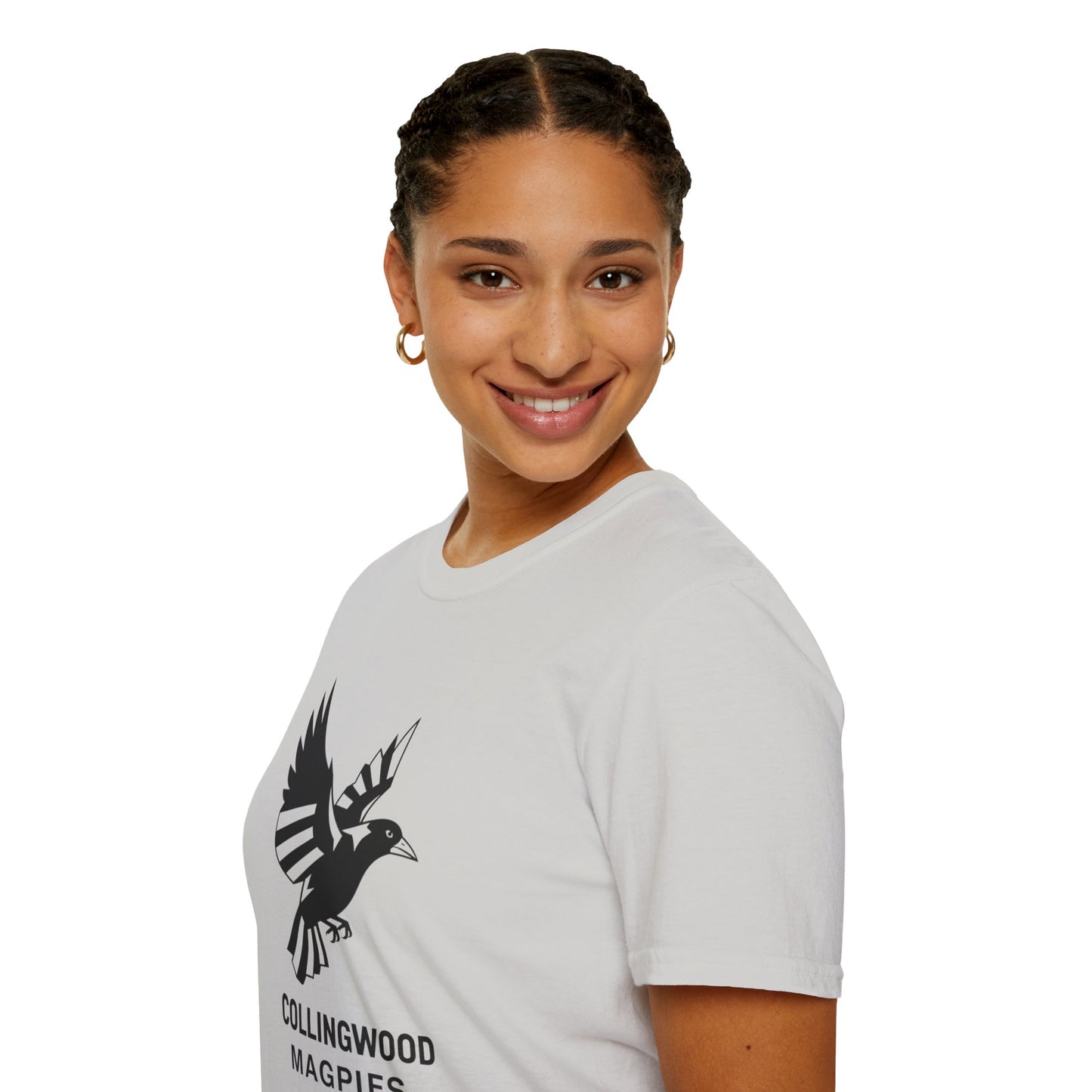 Collingwood Magpies Unisex Softstyle T-Shirt - Sporty Fan Tee, Casual Wear, Gift for Fans, Everyday Style, Comfy, Celebrations