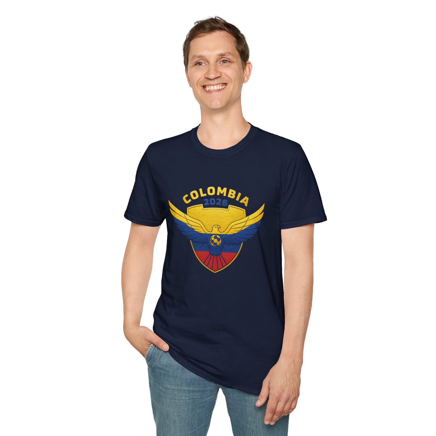 Colombia 2026 Eagle Unisex T-Shirt, Patriotic Tee, Sports Fan Shirt, Festival Apparel, Casual Wear