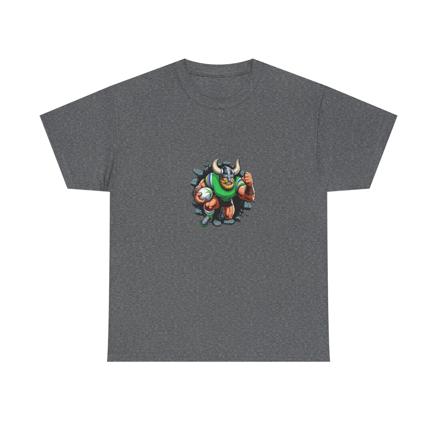 The Mighty Canberra Raiders Green Machine, Heavy Cotton T-Shirt, Graphic Tee, Sports Fan Apparel, Unisex Casual Wear.