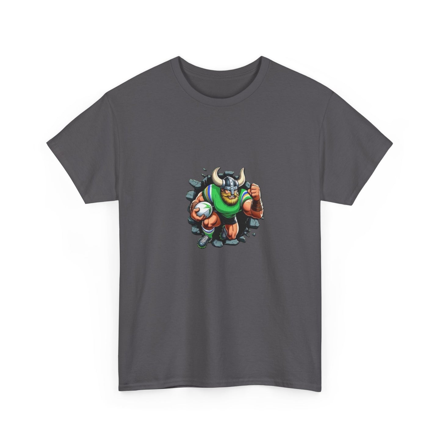 The Mighty Canberra Raiders Green Machine, Heavy Cotton T-Shirt, Graphic Tee, Sports Fan Apparel, Unisex Casual Wear.
