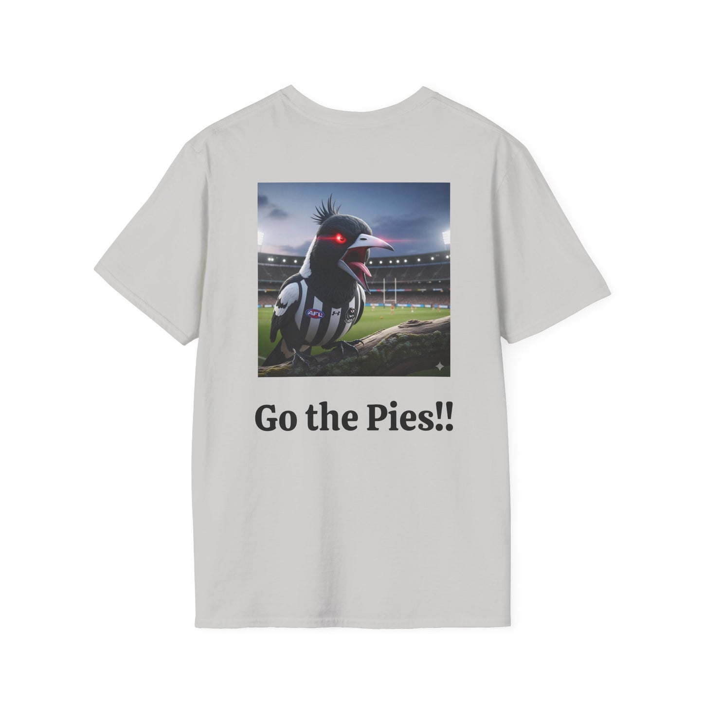 Collingwood Magpies Unisex Softstyle T-Shirt - Sporty Fan Tee, Casual Wear, Gift for Fans, Everyday Style, Comfy, Celebrations