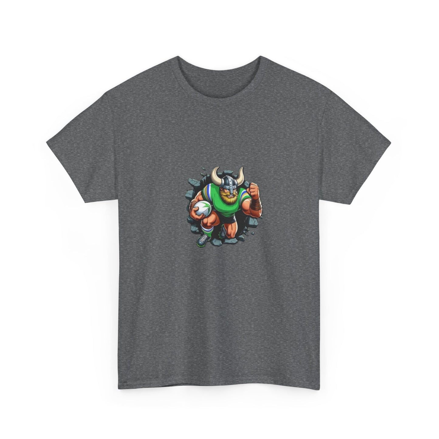 The Mighty Canberra Raiders Green Machine, Heavy Cotton T-Shirt, Graphic Tee, Sports Fan Apparel, Unisex Casual Wear.