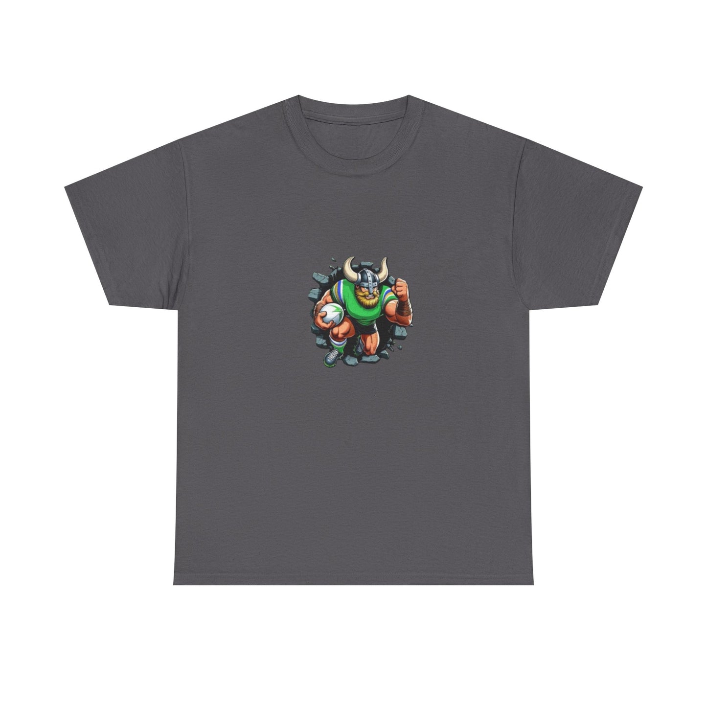 The Mighty Canberra Raiders Green Machine, Heavy Cotton T-Shirt, Graphic Tee, Sports Fan Apparel, Unisex Casual Wear.