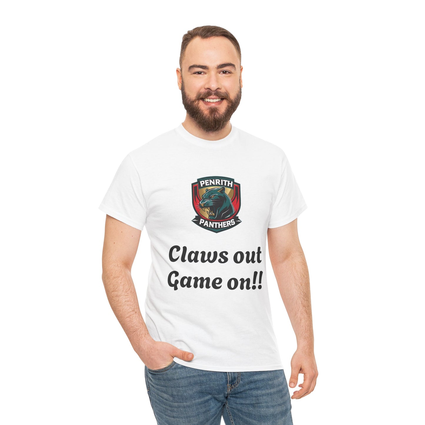 Panther Pride Graphic Tee | Unisex Heavy Cotton Shirt, Sports Fan Apparel, Gift for Rugby Lovers, Casual Wear, Game Day Top