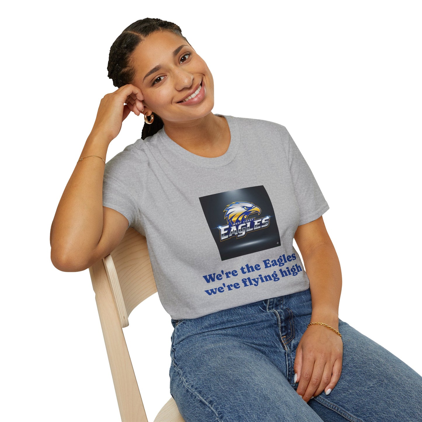 AFL West Coast Eagle Graphic Unisex Softstyle T-Shirt - Sporty Fashion, Unique Design, Game Day Apparel, Gift for Fans, Casual Wear