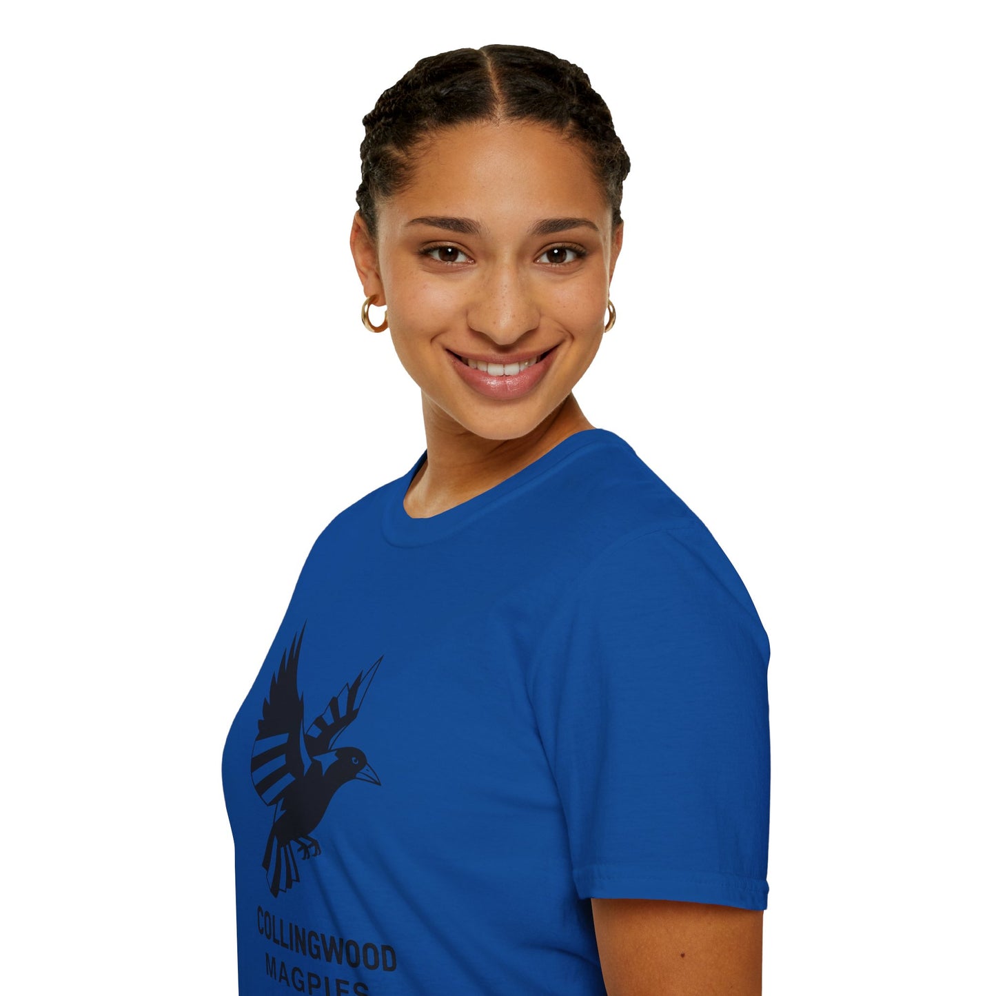 Collingwood Magpies Unisex Softstyle T-Shirt - Sporty Fan Tee, Casual Wear, Gift for Fans, Everyday Style, Comfy, Celebrations