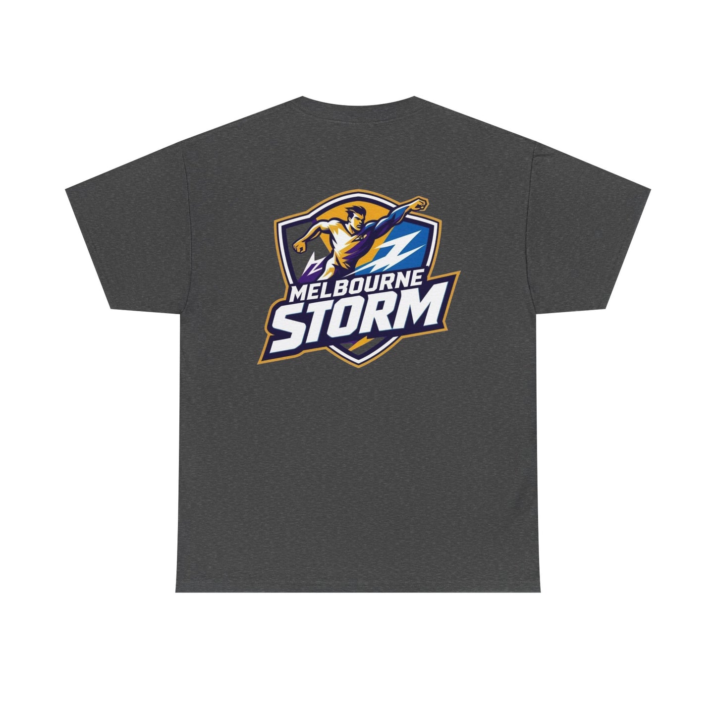 Melbourne Storm Unisex Heavy Cotton Tee | Perfect for Game Day, Sports Fan Gear, Custom Tee, Graphic Tee, Gift for Him/Her