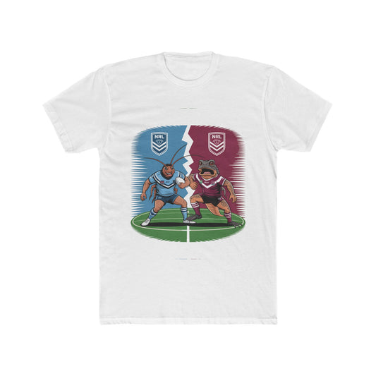 NRL State of Origin Unisex Cotton Crew Tee, Perfect for Sports Fans, Great Gift Idea, Casual Wear, Birthday Gift, Game Day Apparel