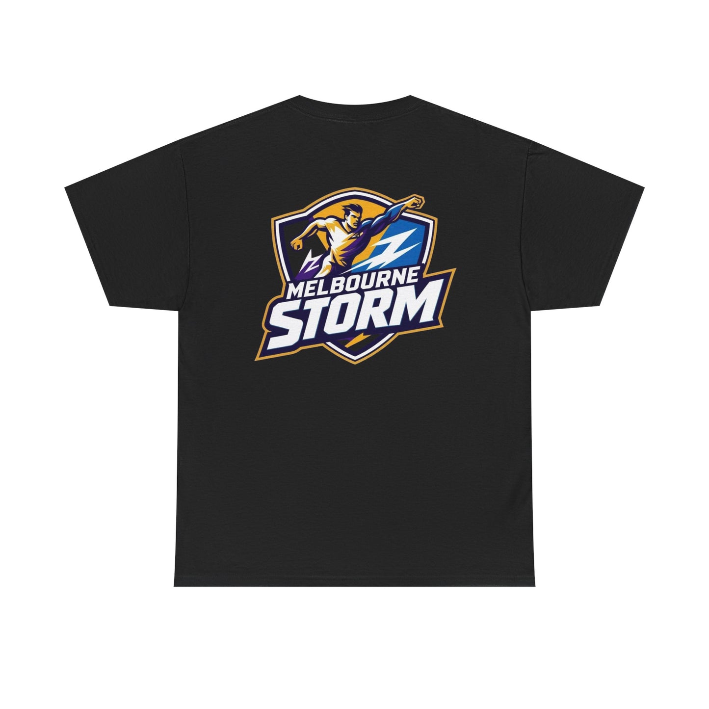 Melbourne Storm Unisex Heavy Cotton Tee | Perfect for Game Day, Sports Fan Gear, Custom Tee, Graphic Tee, Gift for Him/Her