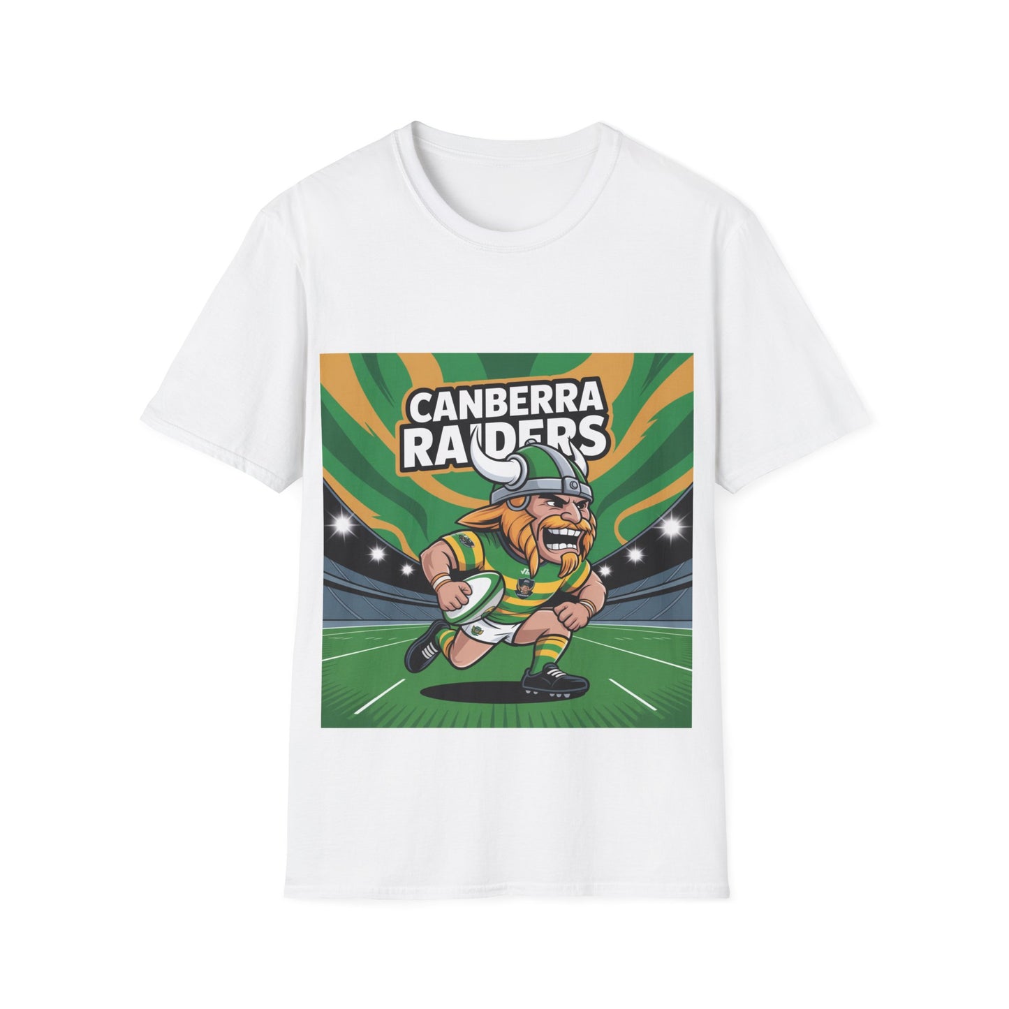 Canberra Raiders Unisex Softstyle T-Shirt - Sporty Tee for Fans, Casual Wear, Gift for Sports Lovers, Rugby Merchandise, Team Apparel
