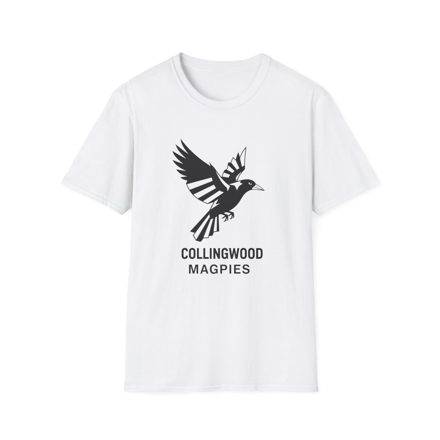Collingwood Magpies Unisex Softstyle T-Shirt - Sporty Fan Tee, Casual Wear, Gift for Fans, Everyday Style, Comfy, Celebrations