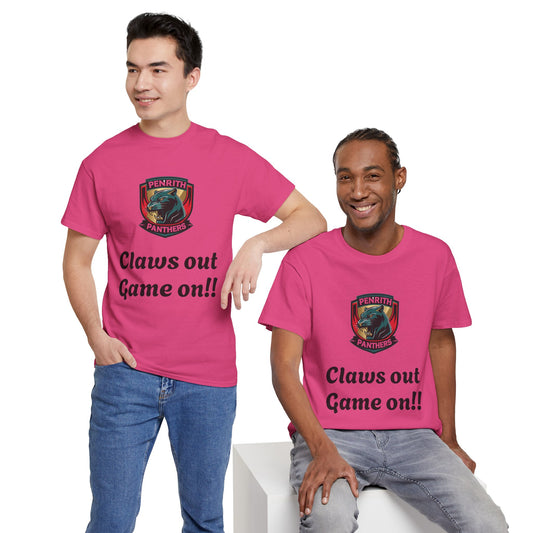 Panther Pride Graphic Tee | Unisex Heavy Cotton Shirt, Sports Fan Apparel, Gift for Rugby Lovers, Casual Wear, Game Day Top