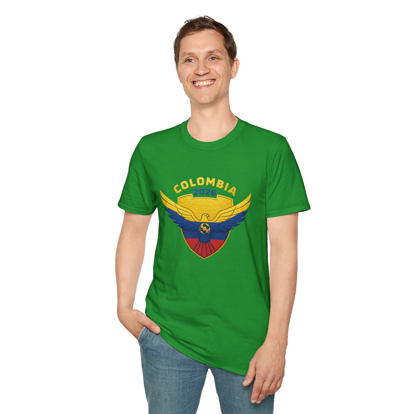 Colombia 2026 Eagle Unisex T-Shirt, Patriotic Tee, Sports Fan Shirt, Festival Apparel, Casual Wear