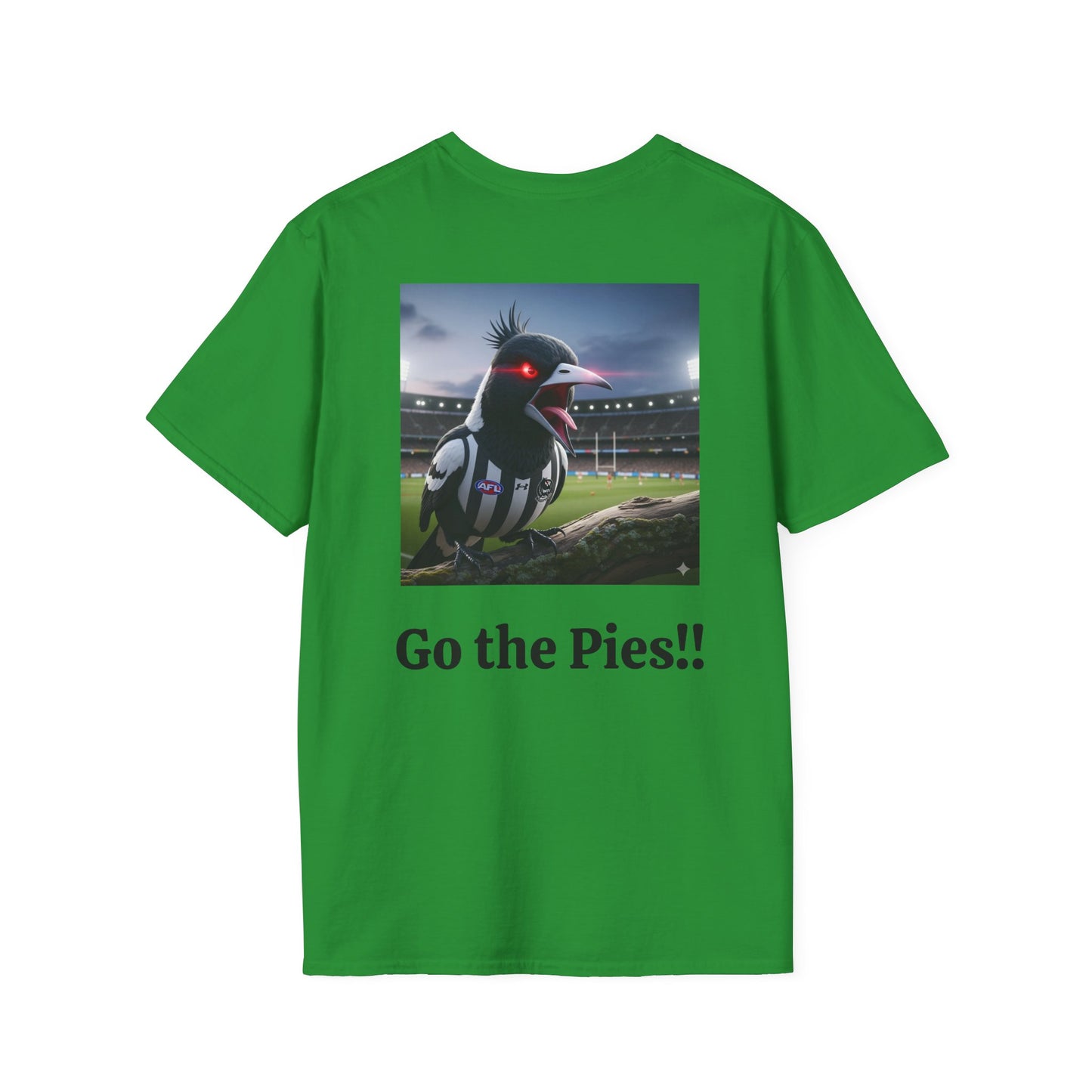 Collingwood Magpies Unisex Softstyle T-Shirt - Sporty Fan Tee, Casual Wear, Gift for Fans, Everyday Style, Comfy, Celebrations