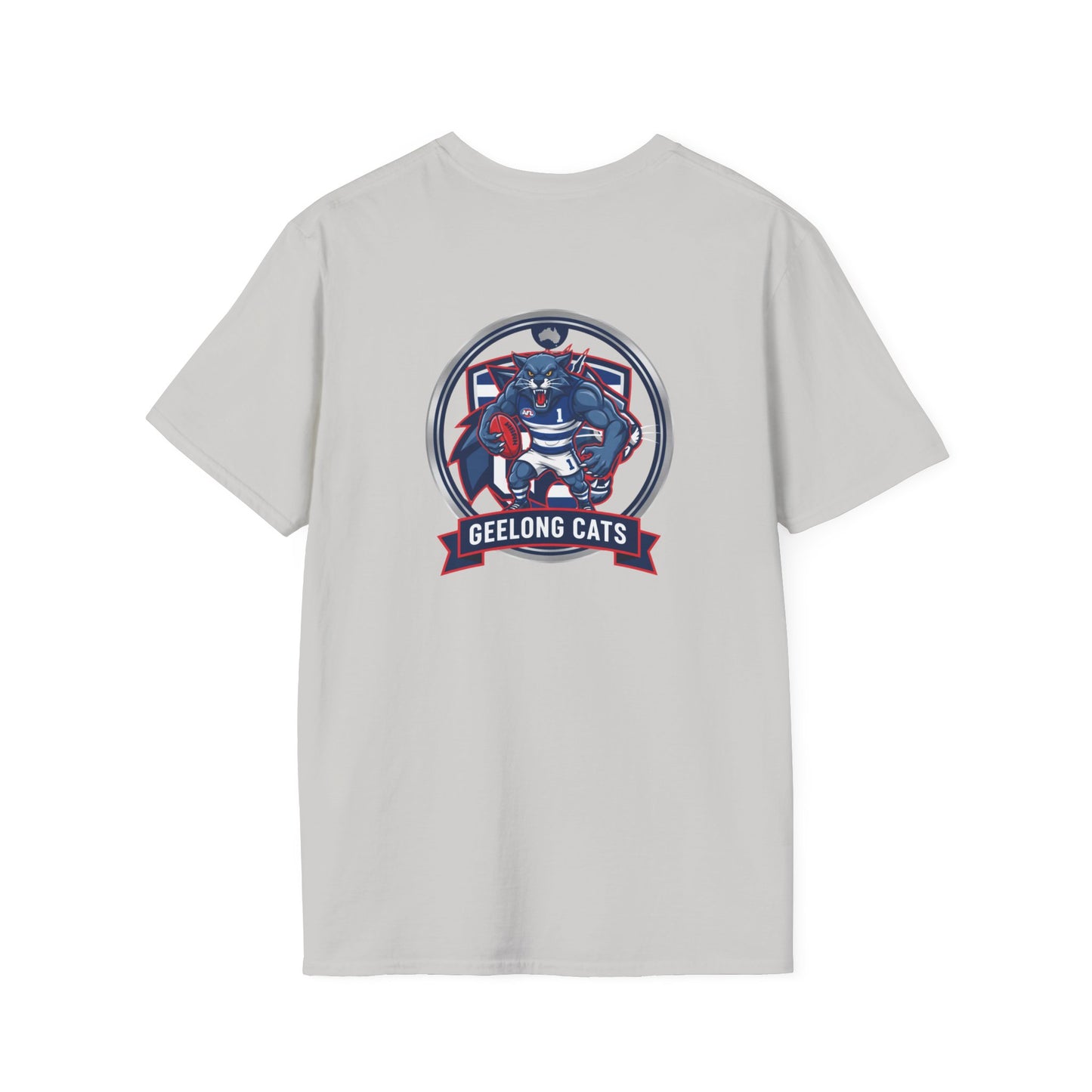 Geelong Cats Fan T-Shirt - Unisex Softstyle Tee for Game Days, Sports Events, Gifts, College Sports, Casual Wear