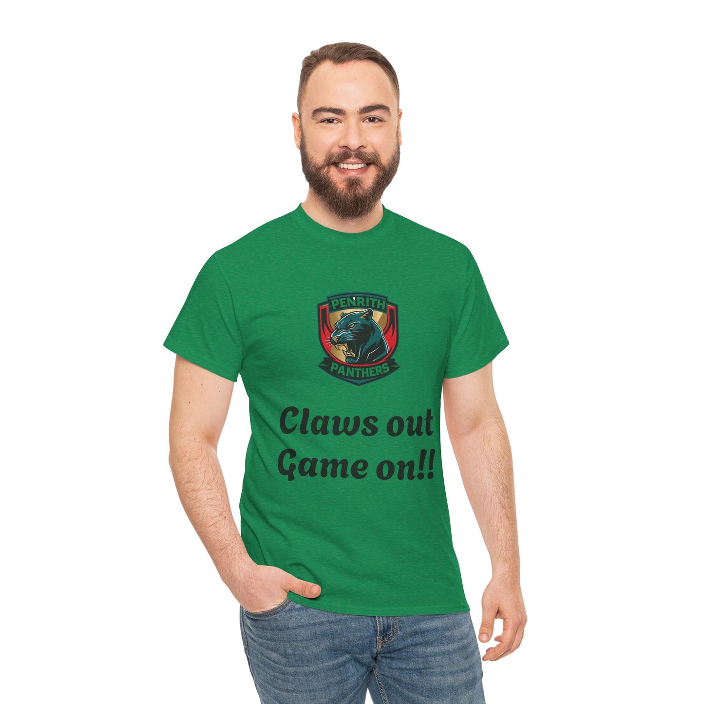 Panther Pride Graphic Tee | Unisex Heavy Cotton Shirt, Sports Fan Apparel, Gift for Rugby Lovers, Casual Wear, Game Day Top