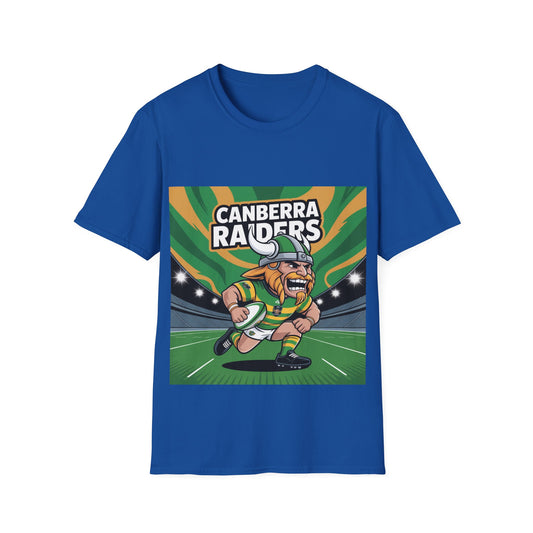 Canberra Raiders Unisex Softstyle T-Shirt - Sporty Tee for Fans, Casual Wear, Gift for Sports Lovers, Rugby Merchandise, Team Apparel