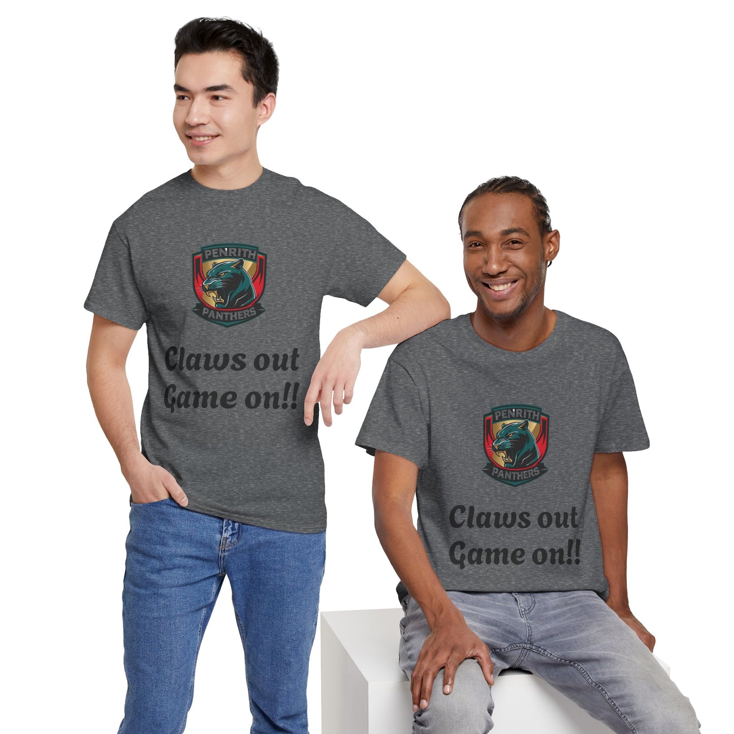 Panther Pride Graphic Tee | Unisex Heavy Cotton Shirt, Sports Fan Apparel, Gift for Rugby Lovers, Casual Wear, Game Day Top