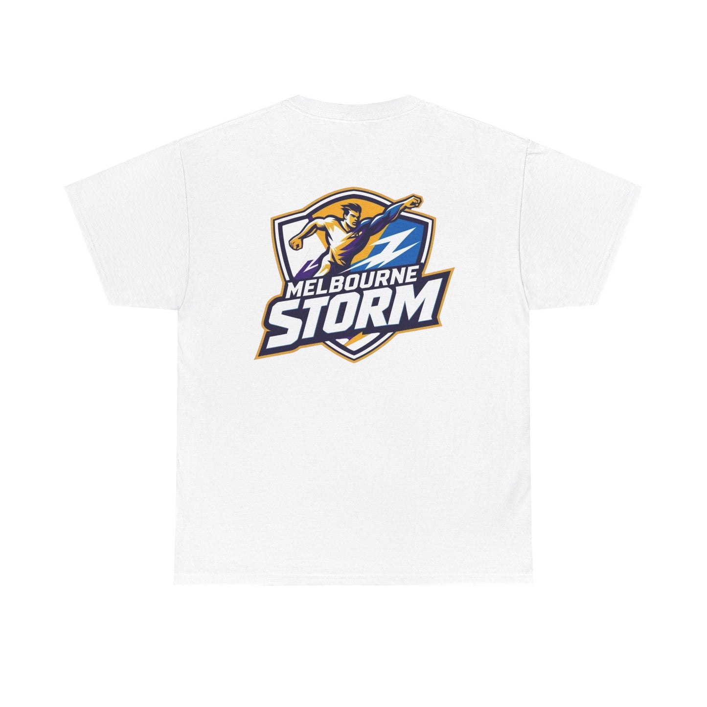 Melbourne Storm Unisex Heavy Cotton Tee | Perfect for Game Day, Sports Fan Gear, Custom Tee, Graphic Tee, Gift for Him/Her
