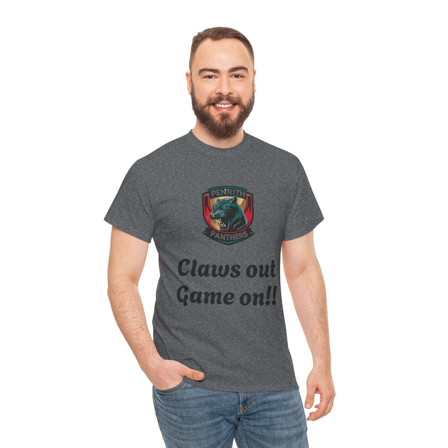 Panther Pride Graphic Tee | Unisex Heavy Cotton Shirt, Sports Fan Apparel, Gift for Rugby Lovers, Casual Wear, Game Day Top