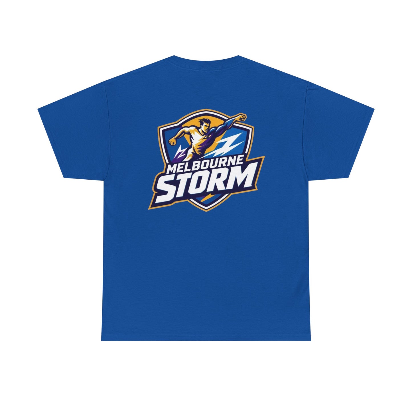 Melbourne Storm Unisex Heavy Cotton Tee | Perfect for Game Day, Sports Fan Gear, Custom Tee, Graphic Tee, Gift for Him/Her