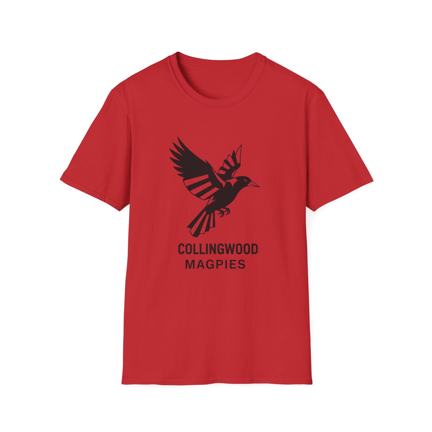 Collingwood Magpies Unisex Softstyle T-Shirt - Sporty Fan Tee, Casual Wear, Gift for Fans, Everyday Style, Comfy, Celebrations