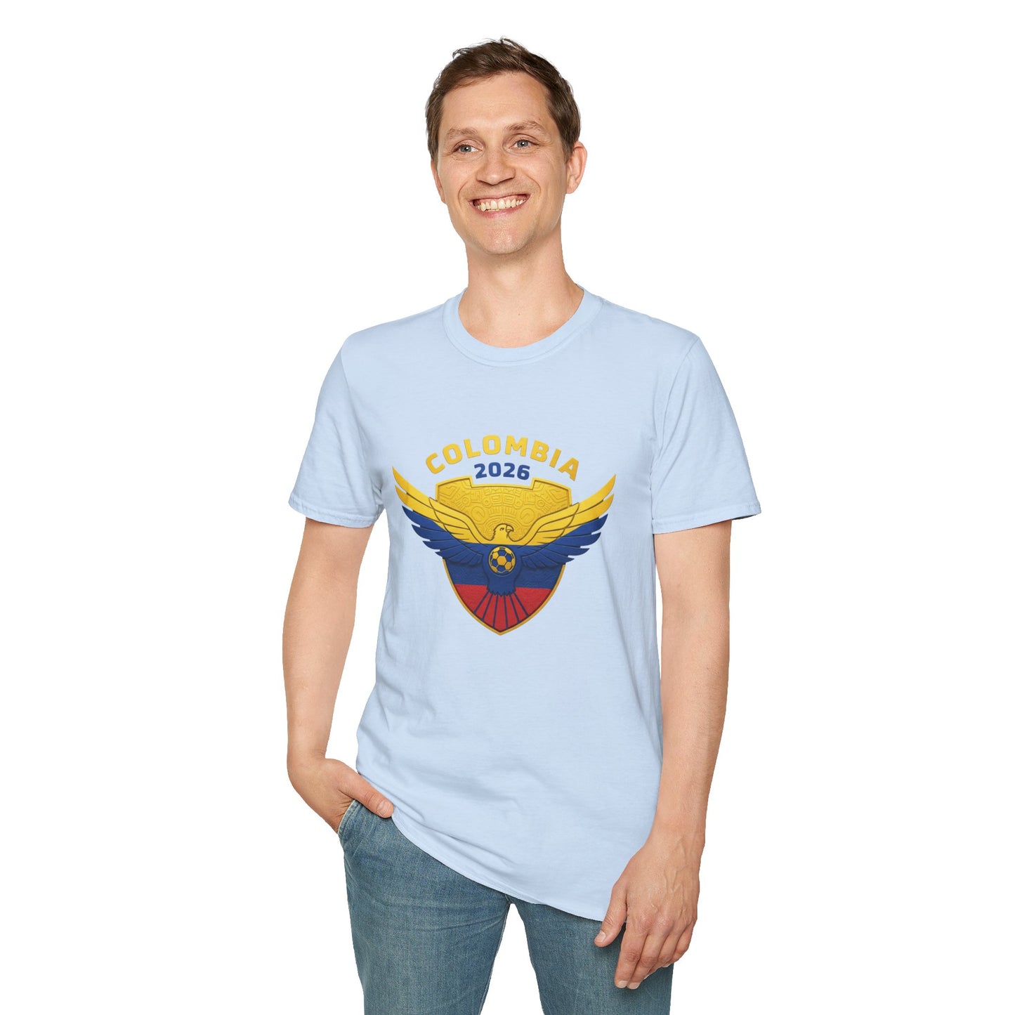 Colombia 2026 Eagle Unisex T-Shirt, Patriotic Tee, Sports Fan Shirt, Festival Apparel, Casual Wear