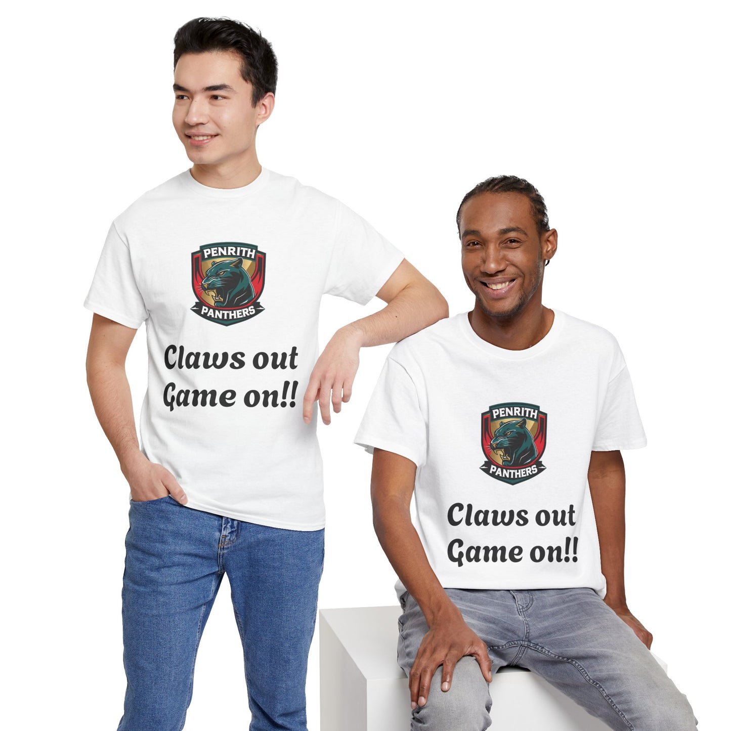 Panther Pride Graphic Tee | Unisex Heavy Cotton Shirt, Sports Fan Apparel, Gift for Rugby Lovers, Casual Wear, Game Day Top