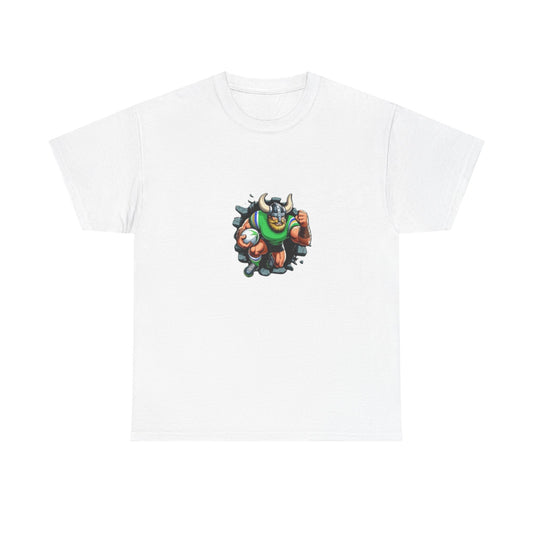 The Mighty Canberra Raiders Green Machine, Heavy Cotton T-Shirt, Graphic Tee, Sports Fan Apparel, Unisex Casual Wear.