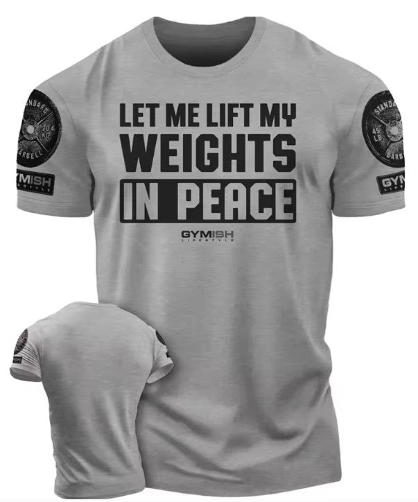 3D Printed Gym T-Shirt for Men – Cotton, Short Sleeve, Tough Guy Workout Shirt